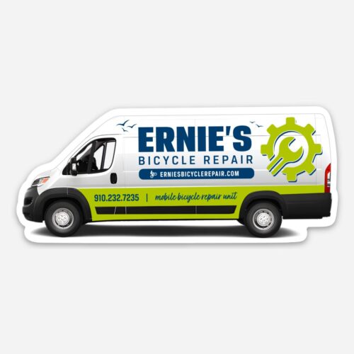 Ernie's Bicycle Repair Van Magnet